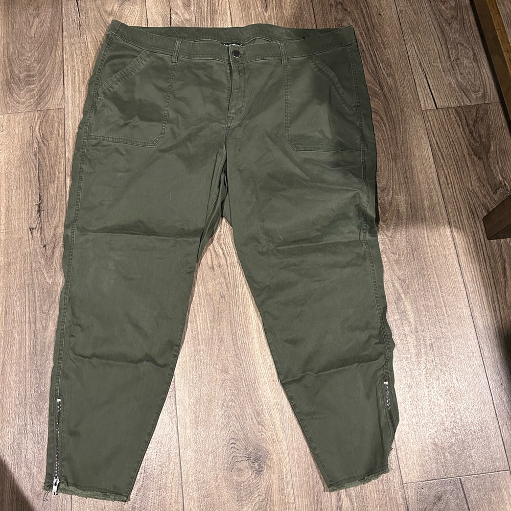 Lane Bryant Forest Green Cargo Pants